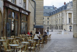 Calles de Dijon en la Borgoña francesa